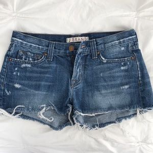 J brand blue denim shorts